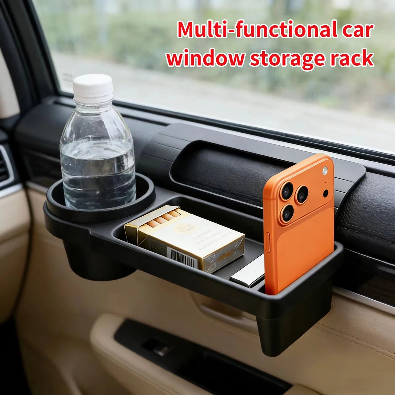 Boîte de rangement pour voiture avec porte-gobelet, porte-boissons, fente pour téléphone, support de rangement suspendu pour accessoires intérieurs de véhicule - FATAONBoîte de rangement pour voiture avec porte-gobelet, porte-boissons, fente pour téléphone, support de rangement suspendu pour accessoires intérieurs de véhiculeAccessoire AutoFATAON