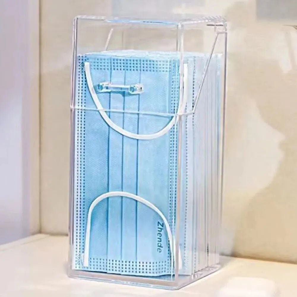 Boîte de rangement transparente pour masques, avec couvercle anti-poussière, bouche et nez, porte, bureau, boîte pour masques d'entrée, 1/3 pièces - FATAONBoîte de rangement transparente pour masques, avec couvercle anti-poussière, bouche et nez, porte, bureau, boîte pour masques d'entrée, 1/3 piècesSolutions MaisonFATAON
