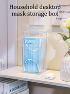Boîte de rangement transparente pour masques, avec couvercle anti-poussière, bouche et nez, porte, bureau, boîte pour masques d'entrée, 1/3 pièces - FATAONBoîte de rangement transparente pour masques, avec couvercle anti-poussière, bouche et nez, porte, bureau, boîte pour masques d'entrée, 1/3 piècesSolutions MaisonFATAON