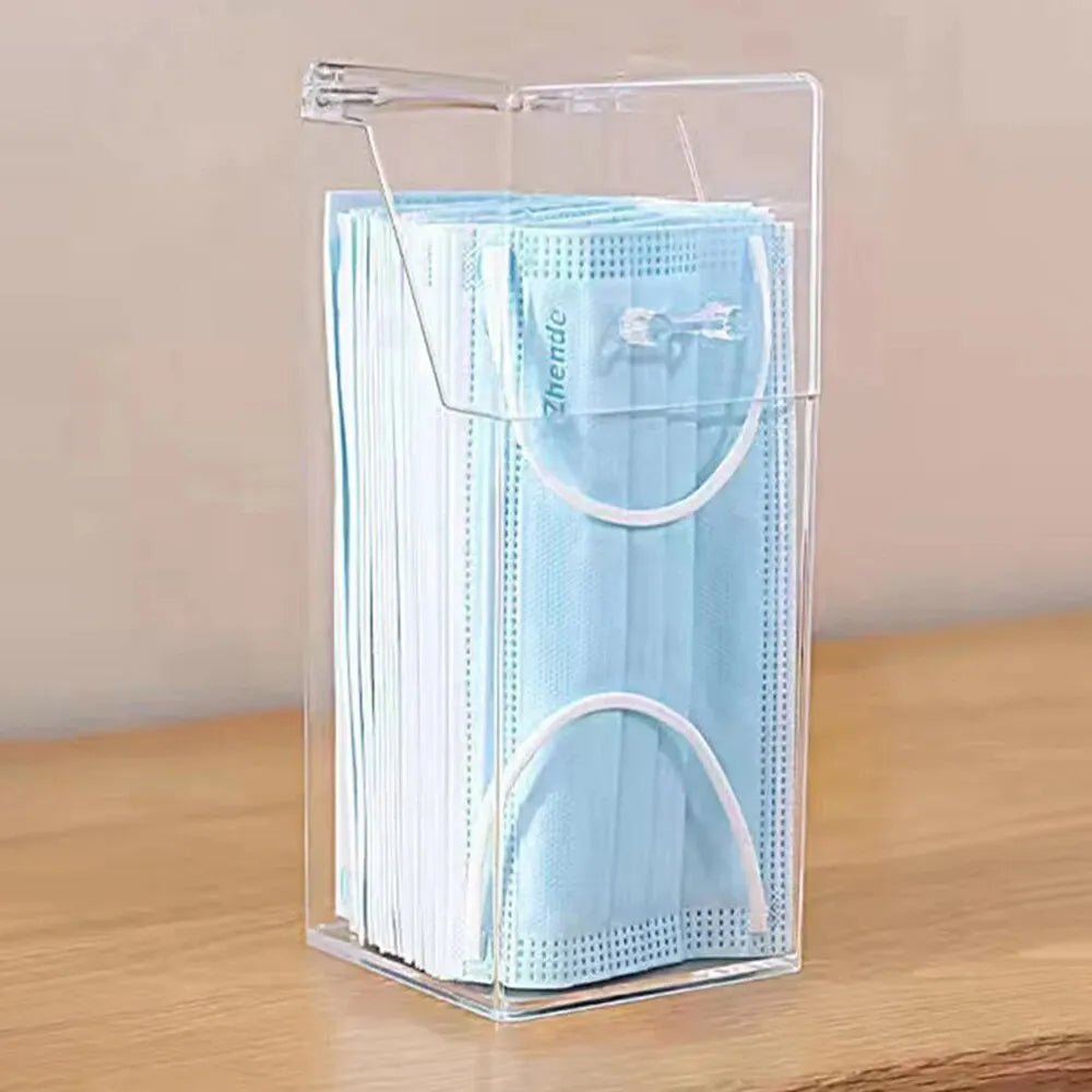 Boîte de rangement transparente pour masques, avec couvercle anti-poussière, bouche et nez, porte, bureau, boîte pour masques d'entrée, 1/3 pièces - FATAONBoîte de rangement transparente pour masques, avec couvercle anti-poussière, bouche et nez, porte, bureau, boîte pour masques d'entrée, 1/3 piècesSolutions MaisonFATAON