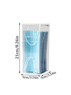 Boîte de rangement transparente pour masques, avec couvercle anti-poussière, bouche et nez, porte, bureau, boîte pour masques d'entrée, 1/3 pièces - FATAONBoîte de rangement transparente pour masques, avec couvercle anti-poussière, bouche et nez, porte, bureau, boîte pour masques d'entrée, 1/3 piècesSolutions MaisonFATAON