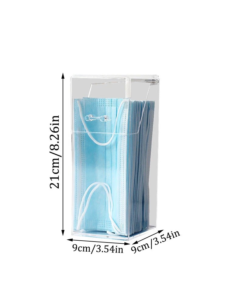 Boîte de rangement transparente pour masques, avec couvercle anti-poussière, bouche et nez, porte, bureau, boîte pour masques d'entrée, 1/3 pièces - FATAONBoîte de rangement transparente pour masques, avec couvercle anti-poussière, bouche et nez, porte, bureau, boîte pour masques d'entrée, 1/3 piècesSolutions MaisonFATAON