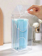 Boîte de rangement transparente pour masques, avec couvercle anti-poussière, bouche et nez, porte, bureau, boîte pour masques d'entrée, 1/3 pièces - FATAONBoîte de rangement transparente pour masques, avec couvercle anti-poussière, bouche et nez, porte, bureau, boîte pour masques d'entrée, 1/3 piècesSolutions MaisonFATAON