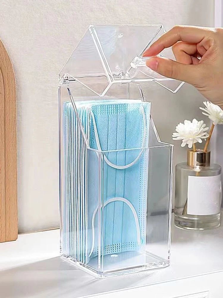 Boîte de rangement transparente pour masques, avec couvercle anti-poussière, bouche et nez, porte, bureau, boîte pour masques d'entrée, 1/3 pièces - FATAONBoîte de rangement transparente pour masques, avec couvercle anti-poussière, bouche et nez, porte, bureau, boîte pour masques d'entrée, 1/3 piècesSolutions MaisonFATAON