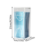 Boîte de rangement transparente pour masques, avec couvercle anti-poussière, bouche et nez, porte, bureau, boîte pour masques d'entrée, 1/3 pièces - FATAONBoîte de rangement transparente pour masques, avec couvercle anti-poussière, bouche et nez, porte, bureau, boîte pour masques d'entrée, 1/3 piècesSolutions MaisonFATAON