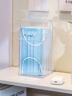 Boîte de rangement transparente pour masques, avec couvercle anti-poussière, bouche et nez, porte, bureau, boîte pour masques d'entrée, 1/3 pièces - FATAONBoîte de rangement transparente pour masques, avec couvercle anti-poussière, bouche et nez, porte, bureau, boîte pour masques d'entrée, 1/3 piècesSolutions MaisonFATAON
