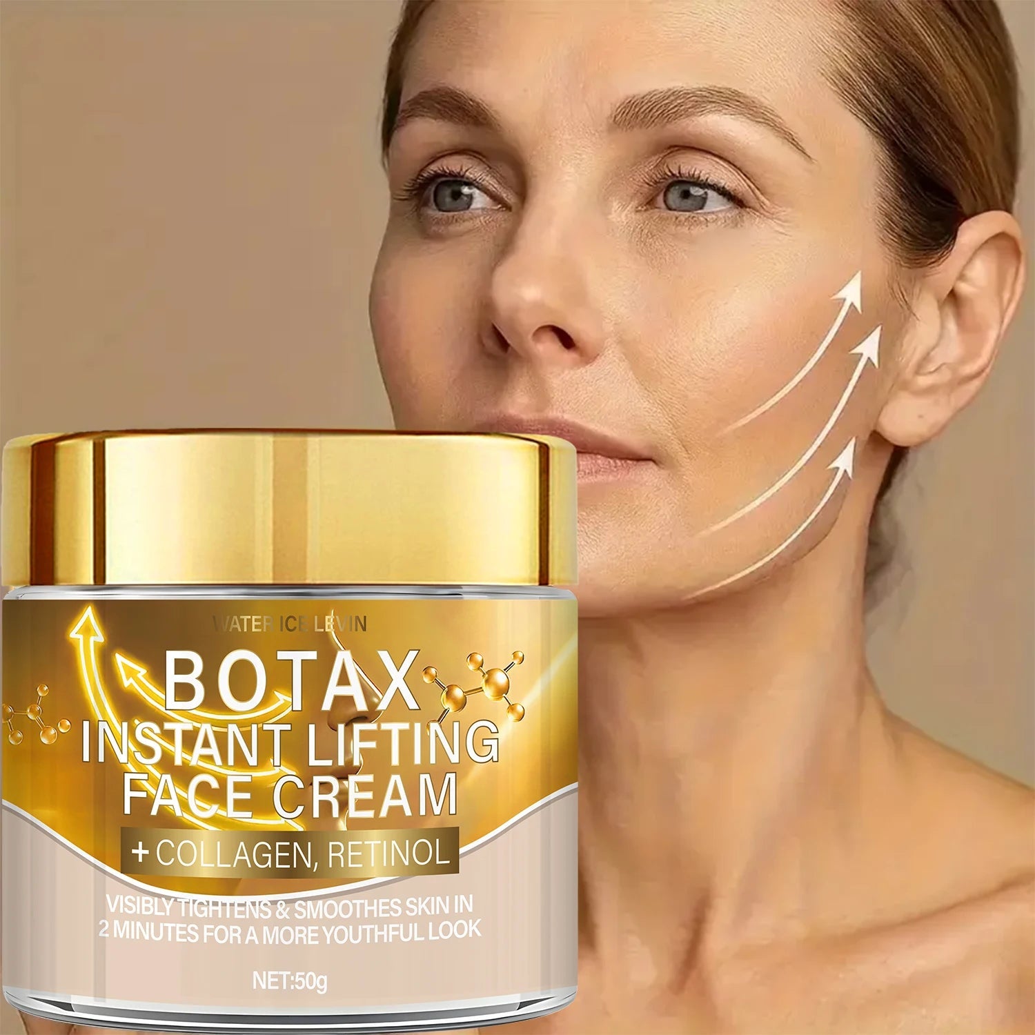 Botax – crème liftante instantanée pour le visage, formule au collagène et au rétinol, raffermissant, lisse, hydrate, éclaircit, résultats jeunes en 2 minutes, 50g - FATAONBotax – crème liftante instantanée pour le visage, formule au collagène et au rétinol, raffermissant, lisse, hydrate, éclaircit, résultats jeunes en 2 minutes, 50gBeauty & CosmétiquesFATAON