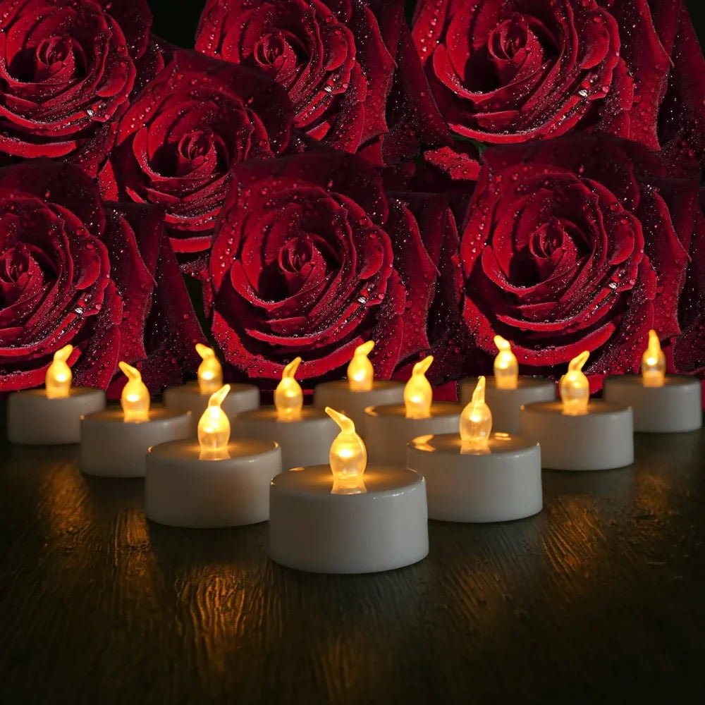 Bougies chauffe-plat LED réalistes scintillantes à piles, bougies électriques longue durée pour décoration de mariage de noël - FATAONBougies chauffe-plat LED réalistes scintillantes à piles, bougies électriques longue durée pour décoration de mariage de noëlSolutions MaisonFATAON