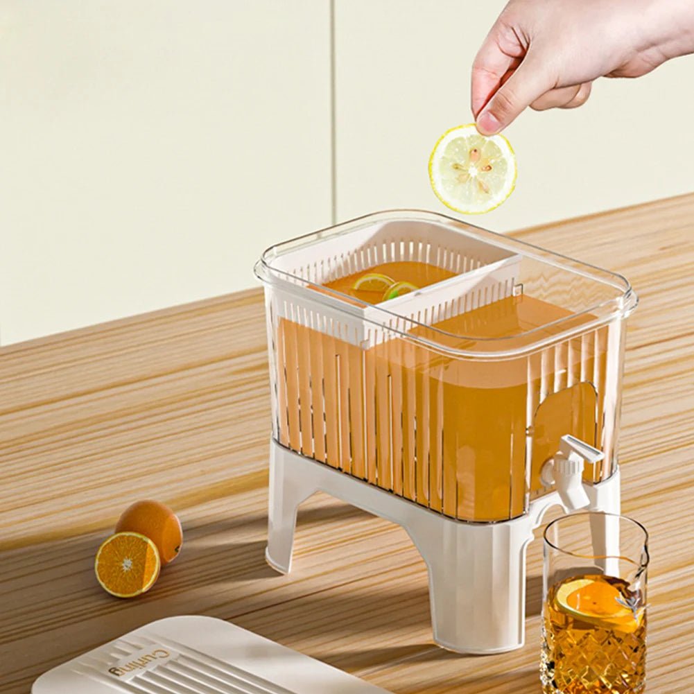 Bouilloire à eau avec robinet, distributeur de boissons, jus froid, limonade, seau de boissons, réservoir de stockage de liquide, organisateurs de réfrigérateur d'extérieur - FATAONBouilloire à eau avec robinet, distributeur de boissons, jus froid, limonade, seau de boissons, réservoir de stockage de liquide, organisateurs de réfrigérateur d'extérieurSolutions MaisonFATAON