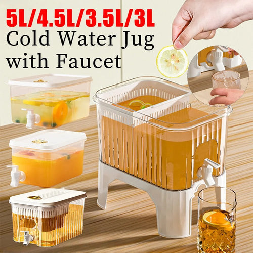 Bouilloire à eau avec robinet, distributeur de boissons, jus froid, limonade, seau de boissons, réservoir de stockage de liquide, organisateurs de réfrigérateur d'extérieur - FATAONBouilloire à eau avec robinet, distributeur de boissons, jus froid, limonade, seau de boissons, réservoir de stockage de liquide, organisateurs de réfrigérateur d'extérieurSolutions MaisonFATAON