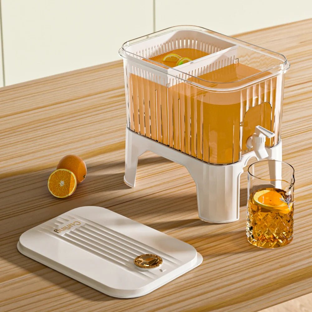 Bouilloire à eau avec robinet, distributeur de boissons, jus froid, limonade, seau de boissons, réservoir de stockage de liquide, organisateurs de réfrigérateur d'extérieur - FATAONBouilloire à eau avec robinet, distributeur de boissons, jus froid, limonade, seau de boissons, réservoir de stockage de liquide, organisateurs de réfrigérateur d'extérieurSolutions MaisonFATAON