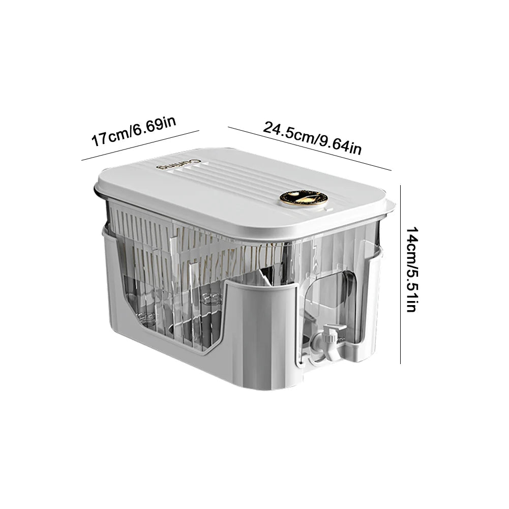 Bouilloire à eau avec robinet, distributeur de boissons, jus froid, limonade, seau de boissons, réservoir de stockage de liquide, organisateurs de réfrigérateur d'extérieur - FATAONBouilloire à eau avec robinet, distributeur de boissons, jus froid, limonade, seau de boissons, réservoir de stockage de liquide, organisateurs de réfrigérateur d'extérieurSolutions MaisonFATAON