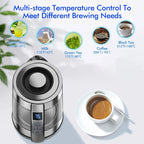 Bouilloire électrique thermostatique intelligente en verre, capacité de 1,8 l, Thermostat automatique adapté à la maison, au bureau et à l'hôtel - FATAONBouilloire électrique thermostatique intelligente en verre, capacité de 1,8 l, Thermostat automatique adapté à la maison, au bureau et à l'hôtelSolutions MaisonFATAON