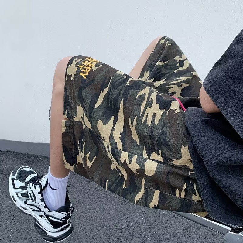 Boys Summer New Shorts Camouflage Design Loose Straight Casual Sports Pants Personality Niche Fashion - FATAONBoys Summer New Shorts Camouflage Design Loose Straight Casual Sports Pants Personality Niche FashionMode HommeFATAON