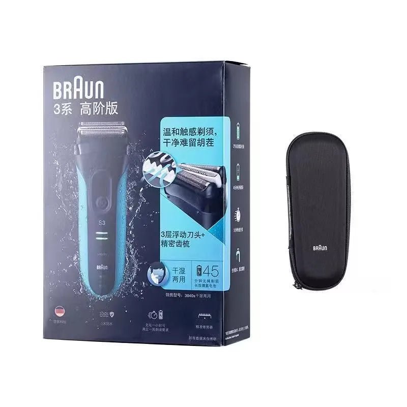 Braun rasoir électrique série 3 ProSkin 3040S 3010S rasoir alternatif pour hommes Machine à raser avec tondeuse 100-240v - FATAONBraun rasoir électrique série 3 ProSkin 3040S 3010S rasoir alternatif pour hommes Machine à raser avec tondeuse 100-240vBeauté HommeFATAON