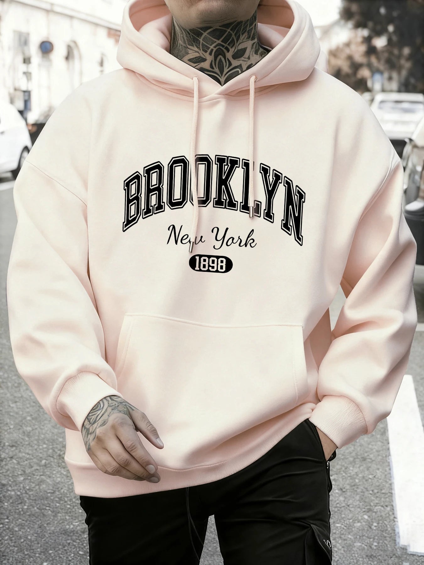 Brooklyn New York imprimé homme sweat automne sweat à capuche ample multicolore Vintage pulls unisexe décontracté tout-Match vêtements - FATAONBrooklyn New York imprimé homme sweat automne sweat à capuche ample multicolore Vintage pulls unisexe décontracté tout-Match vêtementsMode HommeFATAON