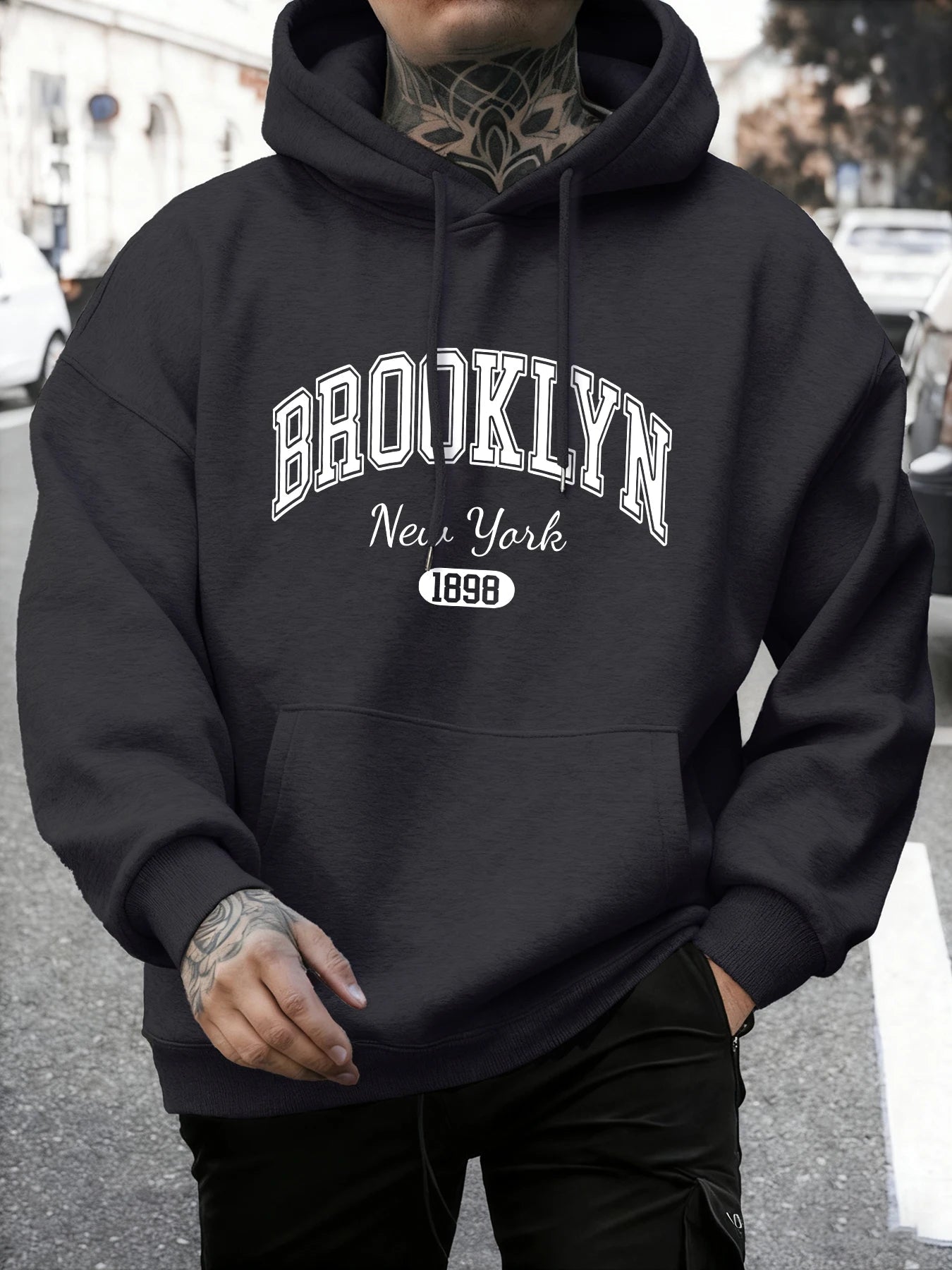 Brooklyn New York imprimé homme sweat automne sweat à capuche ample multicolore Vintage pulls unisexe décontracté tout-Match vêtements - FATAONBrooklyn New York imprimé homme sweat automne sweat à capuche ample multicolore Vintage pulls unisexe décontracté tout-Match vêtementsMode HommeFATAON