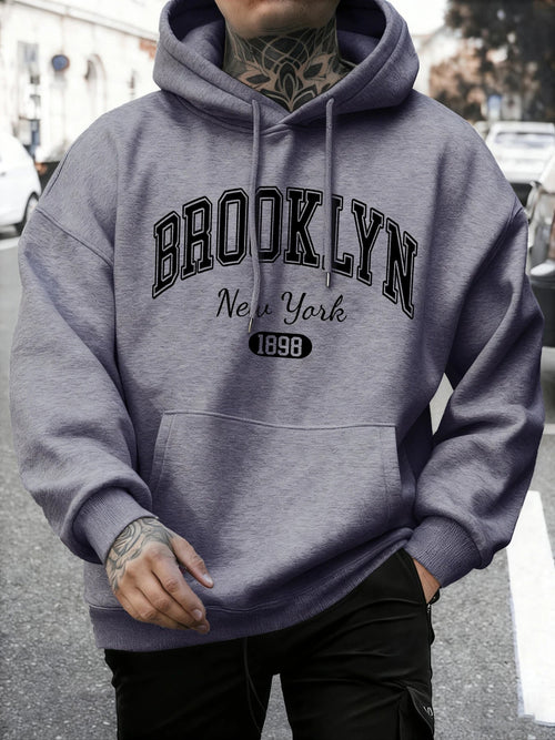 Brooklyn New York imprimé homme sweat automne sweat à capuche ample multicolore Vintage pulls unisexe décontracté tout-Match vêtements - FATAONBrooklyn New York imprimé homme sweat automne sweat à capuche ample multicolore Vintage pulls unisexe décontracté tout-Match vêtementsMode HommeFATAON