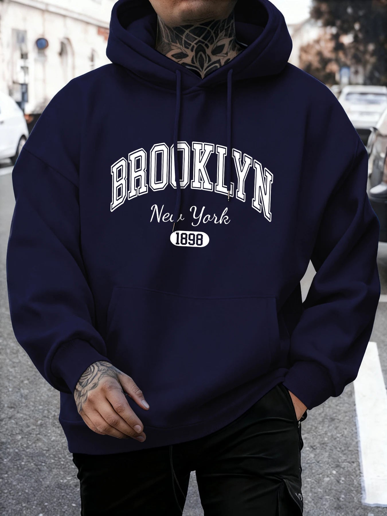 Brooklyn New York imprimé homme sweat automne sweat à capuche ample multicolore Vintage pulls unisexe décontracté tout-Match vêtements - FATAONBrooklyn New York imprimé homme sweat automne sweat à capuche ample multicolore Vintage pulls unisexe décontracté tout-Match vêtementsMode HommeFATAON