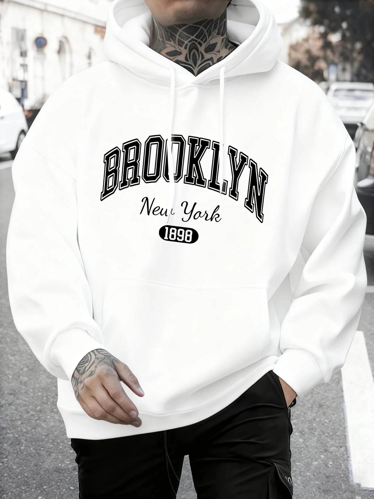 Brooklyn New York imprimé homme sweat automne sweat à capuche ample multicolore Vintage pulls unisexe décontracté tout-Match vêtements - FATAONBrooklyn New York imprimé homme sweat automne sweat à capuche ample multicolore Vintage pulls unisexe décontracté tout-Match vêtementsMode HommeFATAON