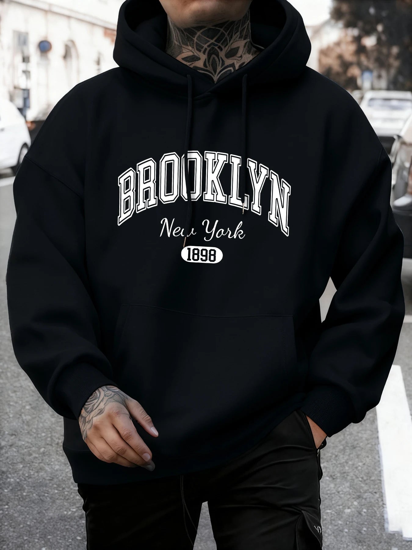 Brooklyn New York imprimé homme sweat automne sweat à capuche ample multicolore Vintage pulls unisexe décontracté tout-Match vêtements - FATAONBrooklyn New York imprimé homme sweat automne sweat à capuche ample multicolore Vintage pulls unisexe décontracté tout-Match vêtementsMode HommeFATAON