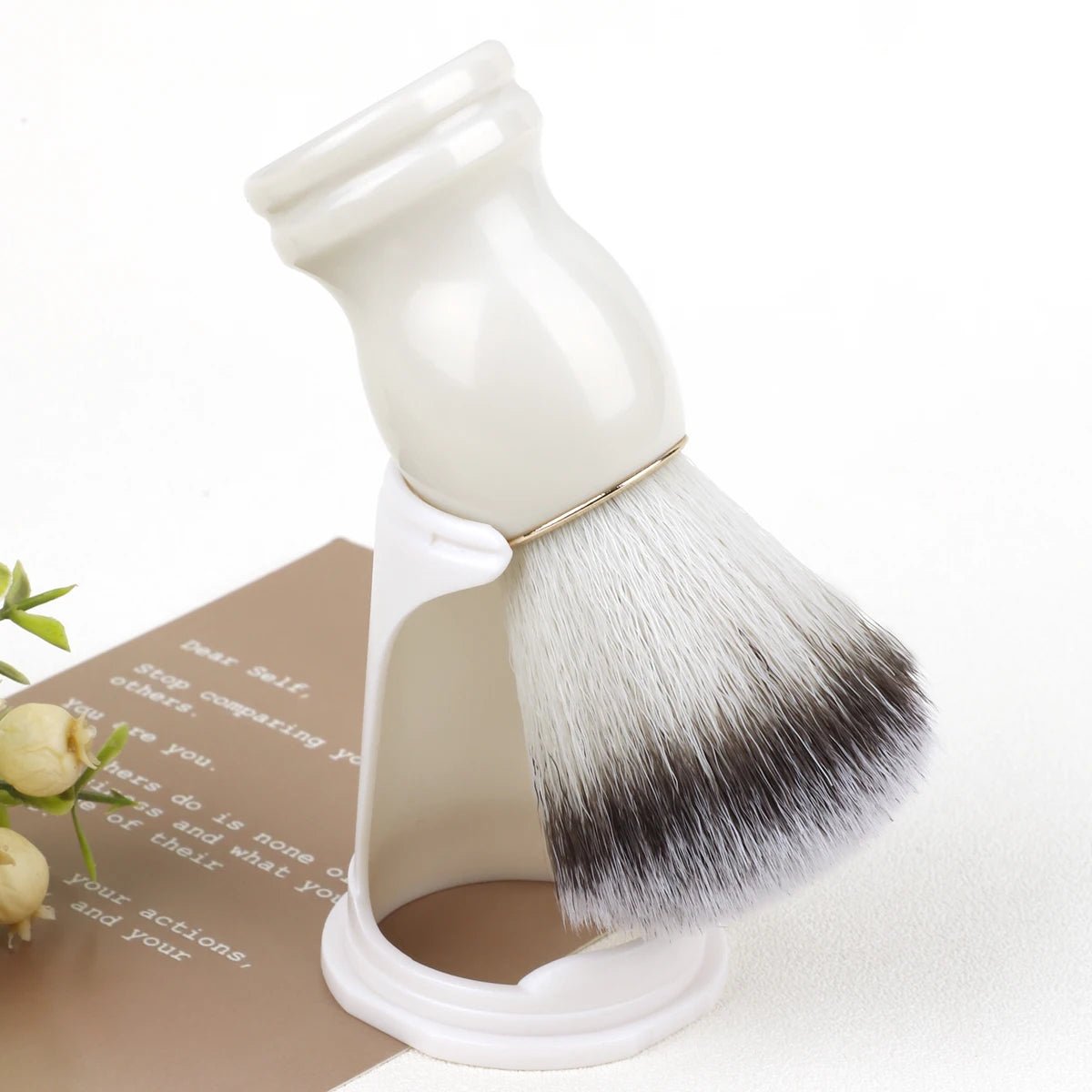Brosse à barbe pinceaux de maquillage RANCAI – brosse à barbe avec manche en bois pour hommes, 1 pièce, accessoire de maquillage, pour Salon de coiffure, rasage moussant, ensemble d'outils de nettoyage du visage - FATAONBrosse à barbe pinceaux de maquillage RANCAI – brosse à barbe avec manche en bois pour hommes, 1 pièce, accessoire de maquillage, pour Salon de coiffure, rasage moussant, ensemble d'outils de nettoyage du visageBeauté HommeFATAON