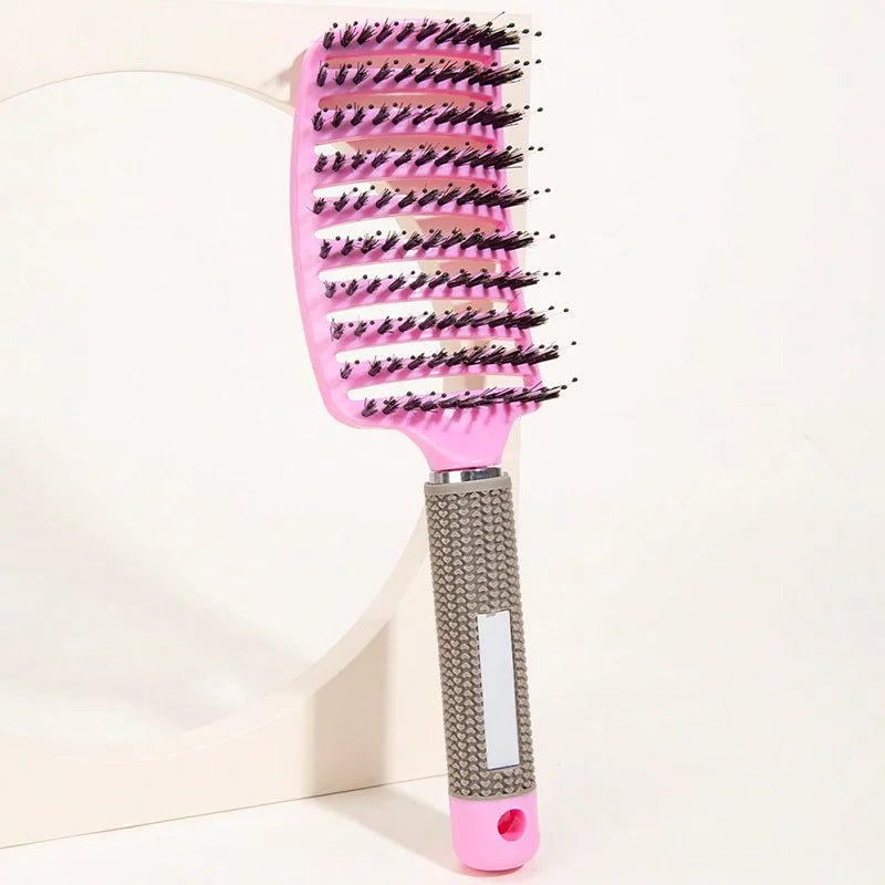 Brosse à cheveux peigne de Massage du cuir chevelu brosse à cheveux poils de sanglier en Nylon femmes humide bouclés démêlant brosse à cheveux Salon de coiffure outil de coiffure - FATAONBrosse à cheveux peigne de Massage du cuir chevelu brosse à cheveux poils de sanglier en Nylon femmes humide bouclés démêlant brosse à cheveux Salon de coiffure outil de coiffureBeauté HommeFATAON