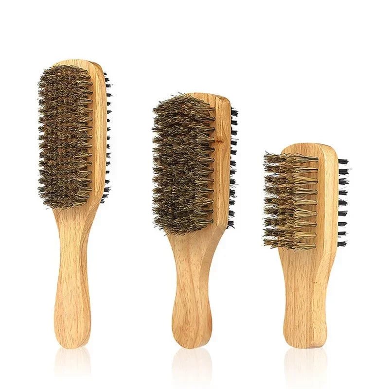 Brosses à cheveux en poils de sanglier pour hommes, brosse ondulée en bois naturel, brosse à barbe masculine, brosse à cheveux polyvalente pour touristes, brosse à barbe double face, S, M, L, 1PC - FATAONBrosses à cheveux en poils de sanglier pour hommes, brosse ondulée en bois naturel, brosse à barbe masculine, brosse à cheveux polyvalente pour touristes, brosse à barbe double face, S, M, L, 1PCBeauté HommeFATAON