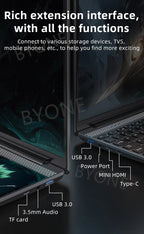 BYONE-Ordinateur portable à écran tactile BYACHtourists, ordinateur portable Windows 11, processeur Intel N100, 15.6 "IPS + 7", 32 Go DDR4, 2 To SSD - FATAONBYONE-Ordinateur portable à écran tactile BYACHtourists, ordinateur portable Windows 11, processeur Intel N100, 15.6 "IPS + 7", 32 Go DDR4, 2 To SSDProductivité & OrganisationFATAON
