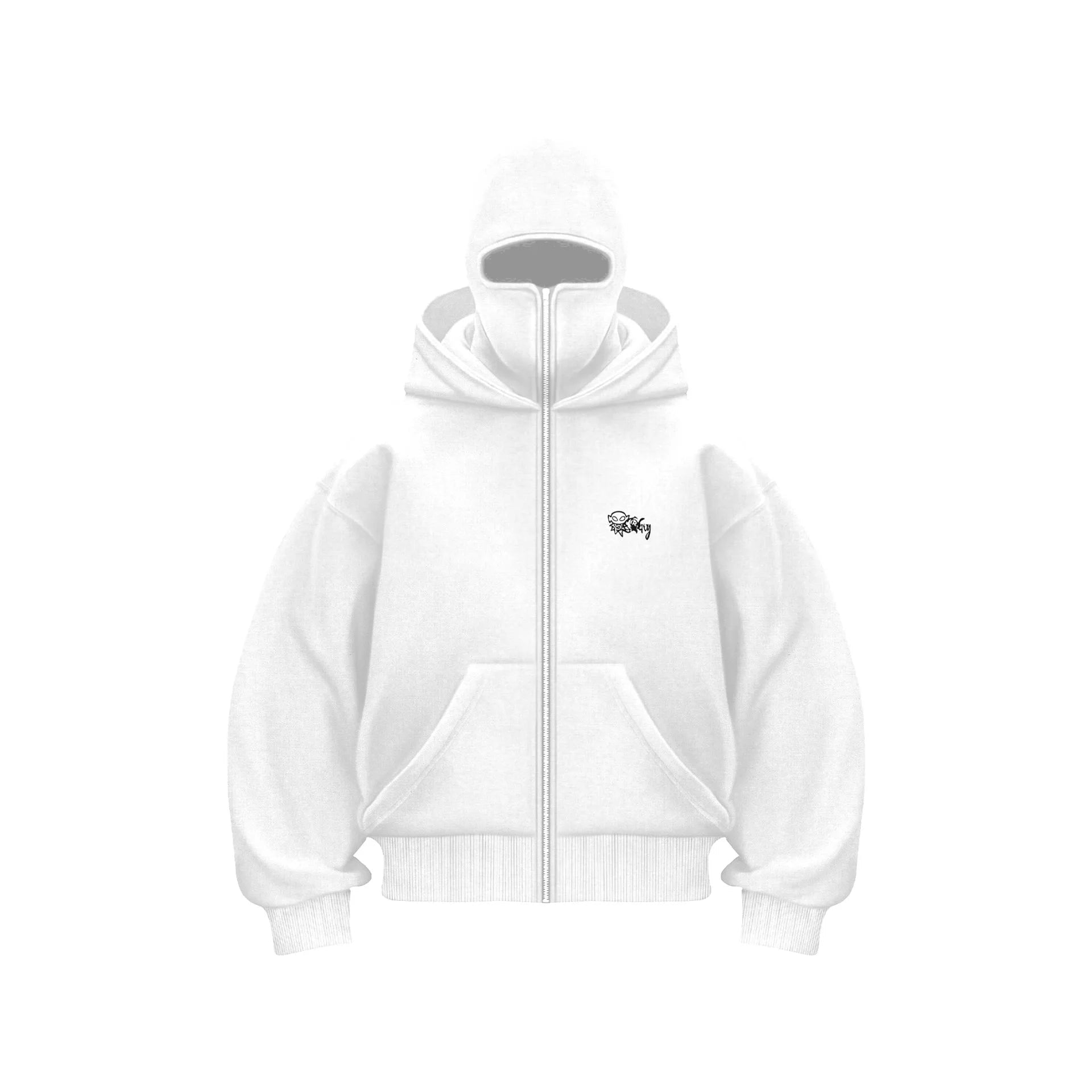 Cagoule pour hommes, sweat à capuche zippé, chaud et décontracté, avec masque facial à capuche, conception à fermeture éclair, veste de sport, activités de plein air, hiver - FATAONCagoule pour hommes, sweat à capuche zippé, chaud et décontracté, avec masque facial à capuche, conception à fermeture éclair, veste de sport, activités de plein air, hiverMode HommeFATAON