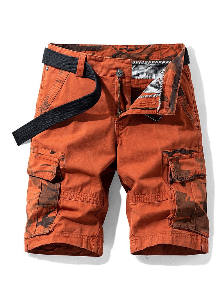 Camouflage Pants Men's Cargo Pants Loose Fit Summer Washed Cargo Shorts Cross-Border Exclusive B2021 - FATAONCamouflage Pants Men's Cargo Pants Loose Fit Summer Washed Cargo Shorts Cross-Border Exclusive B2021Mode HommeFATAON