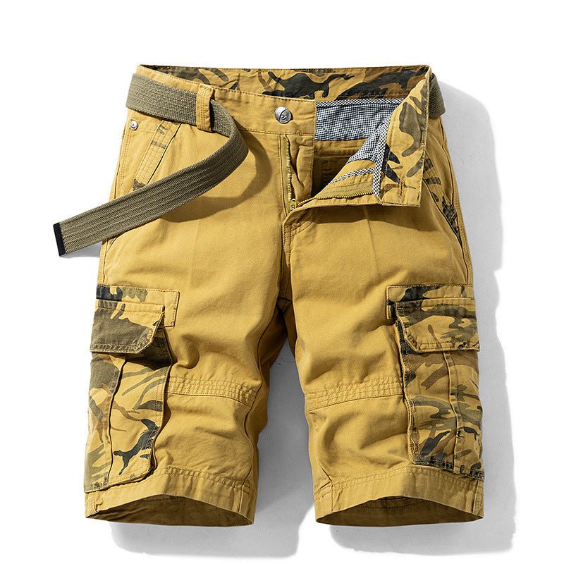 Camouflage Pants Men's Cargo Pants Loose Fit Summer Washed Cargo Shorts Cross-Border Exclusive B2021 - FATAONCamouflage Pants Men's Cargo Pants Loose Fit Summer Washed Cargo Shorts Cross-Border Exclusive B2021Mode HommeFATAON