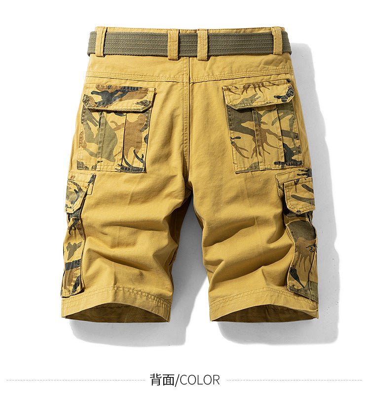 Camouflage Pants Men's Cargo Pants Loose Fit Summer Washed Cargo Shorts Cross-Border Exclusive B2021 - FATAONCamouflage Pants Men's Cargo Pants Loose Fit Summer Washed Cargo Shorts Cross-Border Exclusive B2021Mode HommeFATAON