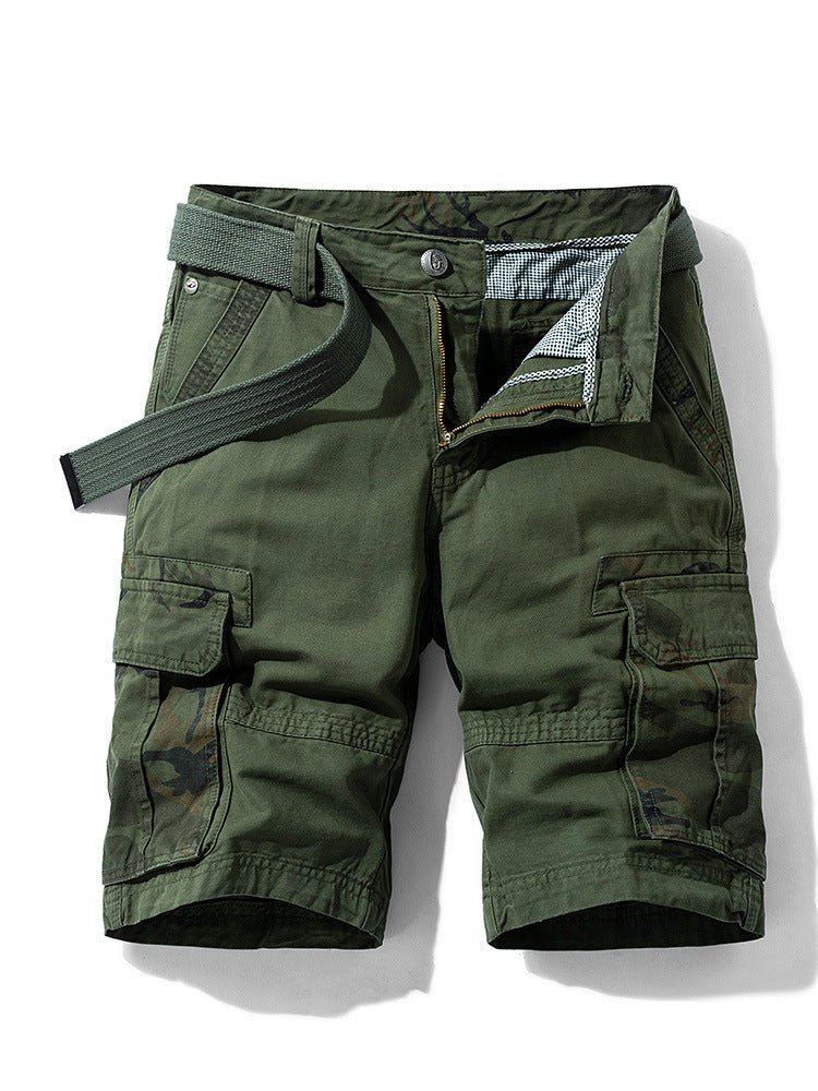 Camouflage Pants Men's Cargo Pants Loose Fit Summer Washed Cargo Shorts Cross-Border Exclusive B2021 - FATAONCamouflage Pants Men's Cargo Pants Loose Fit Summer Washed Cargo Shorts Cross-Border Exclusive B2021Mode HommeFATAON