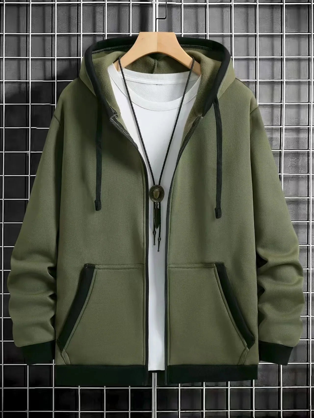 Cardigan épais à capuche et fermeture éclair pour homme, vêtement d'extérieur décontracté, sweat-shirt à la mode, Style transfrontalier, nouvelle collection automne hiver - FATAONCardigan épais à capuche et fermeture éclair pour homme, vêtement d'extérieur décontracté, sweat-shirt à la mode, Style transfrontalier, nouvelle collection automne hiverMode HommeFATAON
