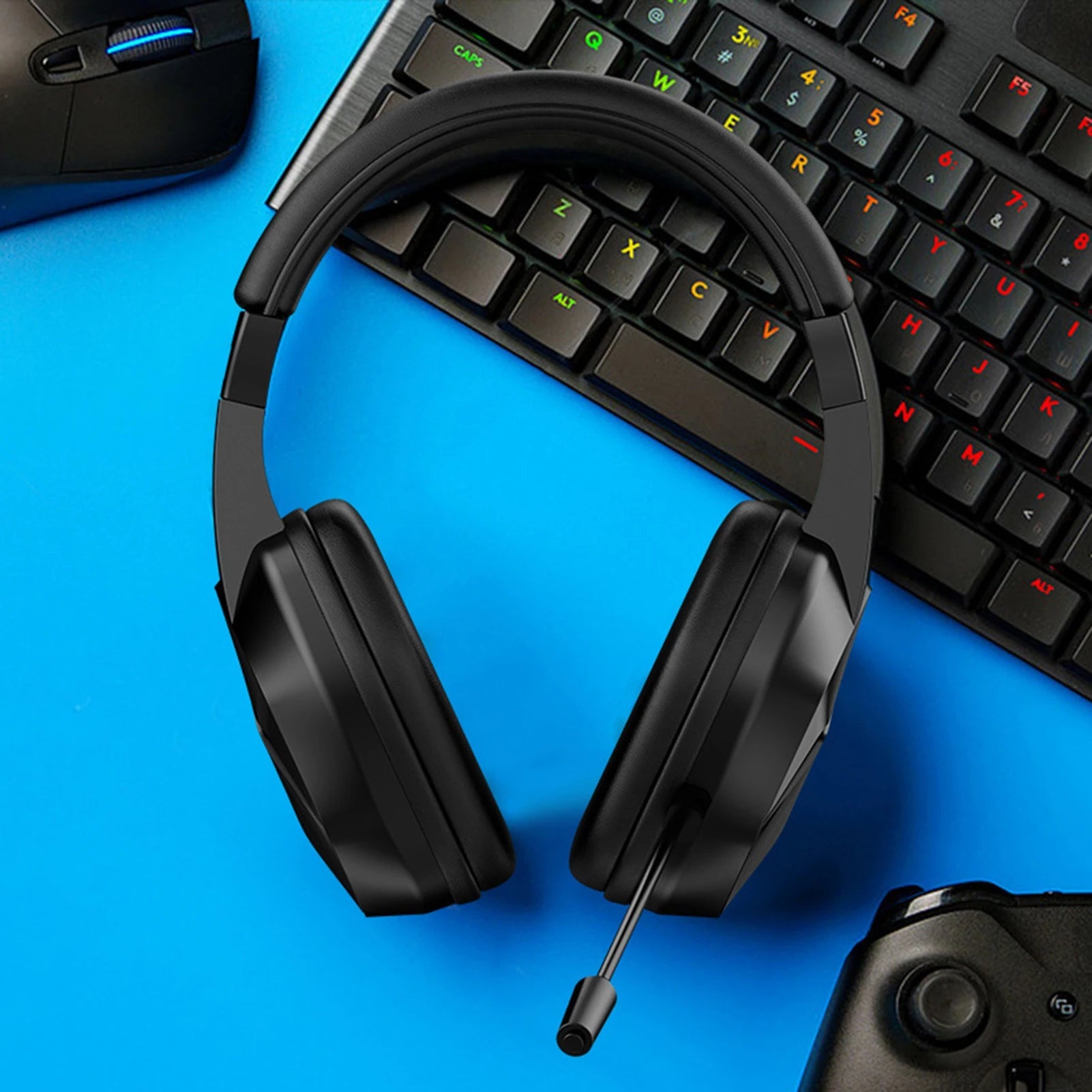 Casque de jeu sans fil BT avec lumières LED, écouteurs de jeu à faible latence, pilotes 40 mm, écouteurs de jeu sur l'oreille avec Omnidire - FATAONCasque de jeu sans fil BT avec lumières LED, écouteurs de jeu à faible latence, pilotes 40 mm, écouteurs de jeu sur l'oreille avec OmnidireStreaming & GamingFATAON