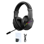 Casque de jeu sans fil BT avec lumières LED, écouteurs de jeu à faible latence, pilotes 40 mm, écouteurs de jeu sur l'oreille avec Omnidire - FATAONCasque de jeu sans fil BT avec lumières LED, écouteurs de jeu à faible latence, pilotes 40 mm, écouteurs de jeu sur l'oreille avec OmnidireStreaming & GamingFATAON