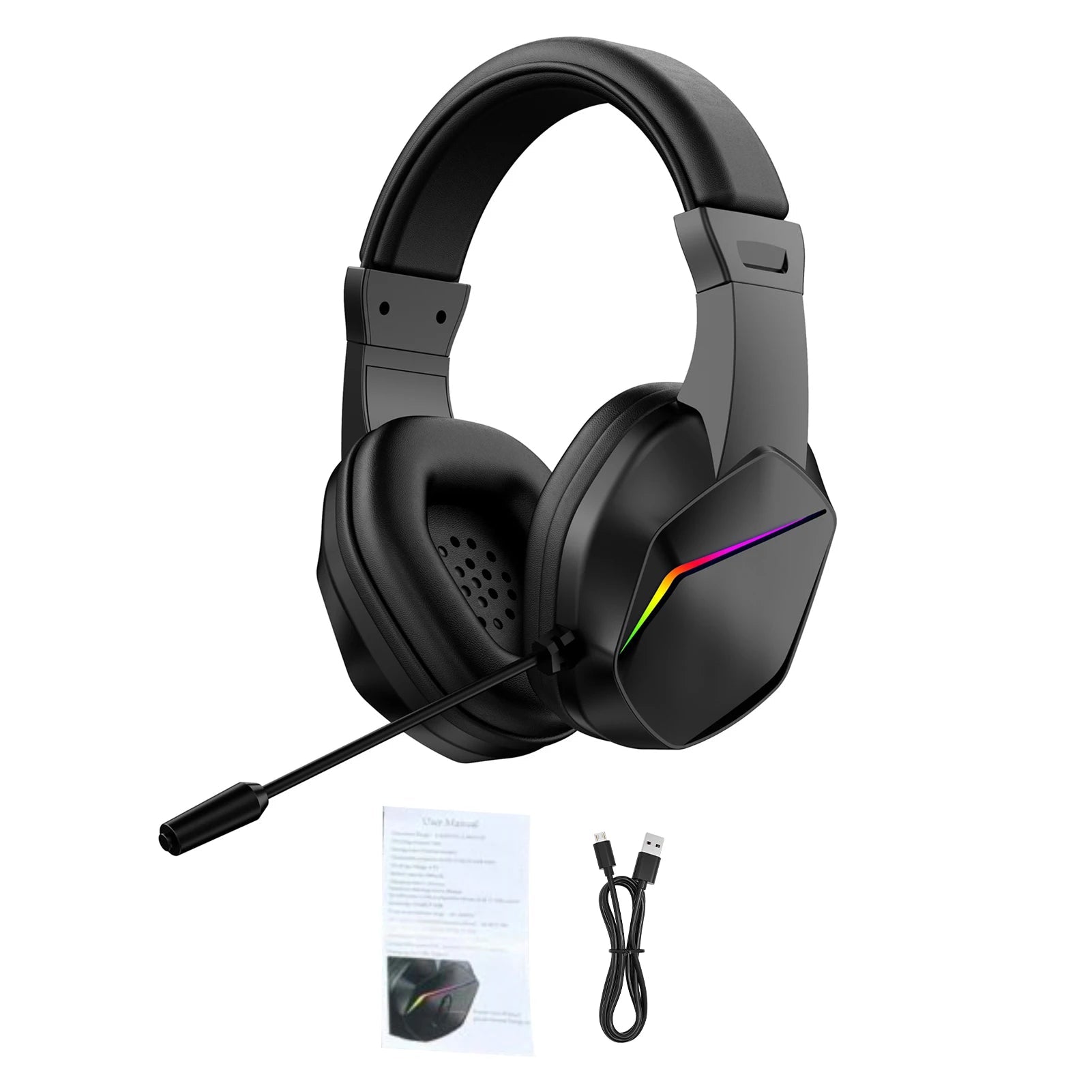 Casque de jeu sans fil BT avec lumières LED, écouteurs de jeu à faible latence, pilotes 40 mm, écouteurs de jeu sur l'oreille avec Omnidire - FATAONCasque de jeu sans fil BT avec lumières LED, écouteurs de jeu à faible latence, pilotes 40 mm, écouteurs de jeu sur l'oreille avec OmnidireStreaming & GamingFATAON