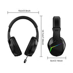 Casque de jeu sans fil BT avec lumières LED, écouteurs de jeu à faible latence, pilotes 40 mm, écouteurs de jeu sur l'oreille avec Omnidire - FATAONCasque de jeu sans fil BT avec lumières LED, écouteurs de jeu à faible latence, pilotes 40 mm, écouteurs de jeu sur l'oreille avec OmnidireStreaming & GamingFATAON