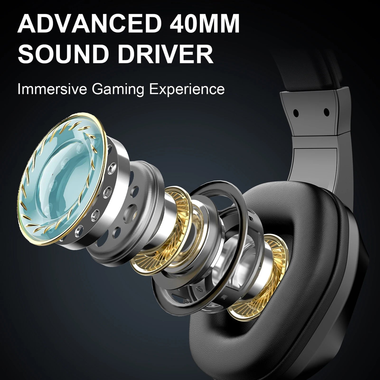Casque de jeu sans fil BT avec lumières LED, écouteurs de jeu à faible latence, pilotes 40 mm, écouteurs de jeu sur l'oreille avec Omnidire - FATAONCasque de jeu sans fil BT avec lumières LED, écouteurs de jeu à faible latence, pilotes 40 mm, écouteurs de jeu sur l'oreille avec OmnidireStreaming & GamingFATAON