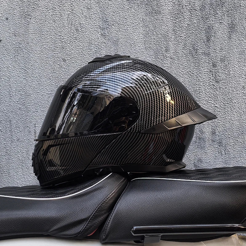 Casque de moto intégral ORZ-B08A, motif Mecha brillant, casque de course, casque de sécurité certifié DOT de Style italien avec Vi teinté - FATAONCasque de moto intégral ORZ-B08A, motif Mecha brillant, casque de course, casque de sécurité certifié DOT de Style italien avec Vi teintéAccessoires MotoFATAON