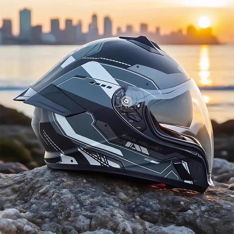 Casque de moto modulaire intégral pour adulte certifié DOT 3C, double visière pare-soleil, anti-UV, à dégagement rapide, Casco Capacete - FATAONCasque de moto modulaire intégral pour adulte certifié DOT 3C, double visière pare-soleil, anti-UV, à dégagement rapide, Casco CapaceteAccessoires MotoFATAON