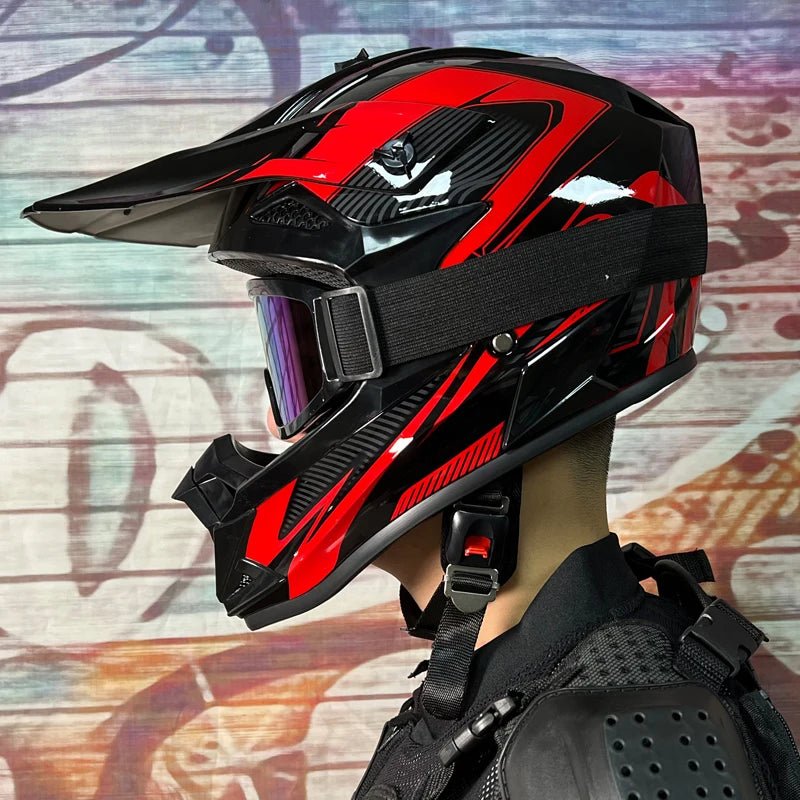 Casque de moto tout-terrain, pour motocross, ATV, dirt bike, pour course de descente, DOT - FATAONCasque de moto tout-terrain, pour motocross, ATV, dirt bike, pour course de descente, DOTAccessoires MotoFATAON