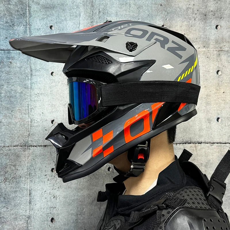 Casque de moto tout-terrain, pour motocross, ATV, dirt bike, pour course de descente, DOT - FATAONCasque de moto tout-terrain, pour motocross, ATV, dirt bike, pour course de descente, DOTAccessoires MotoFATAON
