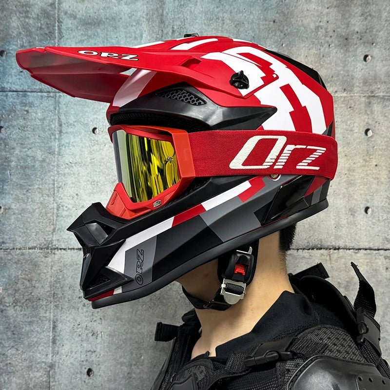 Casque de moto tout-terrain, pour motocross, ATV, dirt bike, pour course de descente, DOT - FATAONCasque de moto tout-terrain, pour motocross, ATV, dirt bike, pour course de descente, DOTAccessoires MotoFATAON