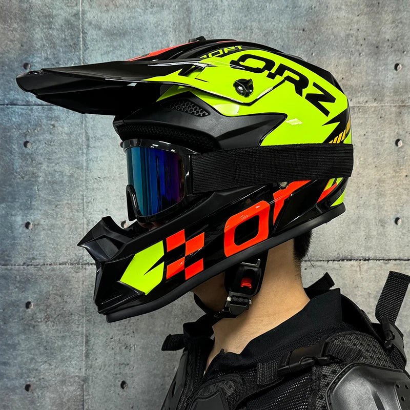 Casque de moto tout-terrain, pour motocross, ATV, dirt bike, pour course de descente, DOT - FATAONCasque de moto tout-terrain, pour motocross, ATV, dirt bike, pour course de descente, DOTAccessoires MotoFATAON