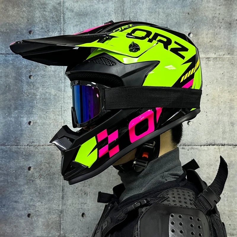 Casque de moto tout-terrain, pour motocross, ATV, dirt bike, pour course de descente, DOT - FATAONCasque de moto tout-terrain, pour motocross, ATV, dirt bike, pour course de descente, DOTAccessoires MotoFATAON