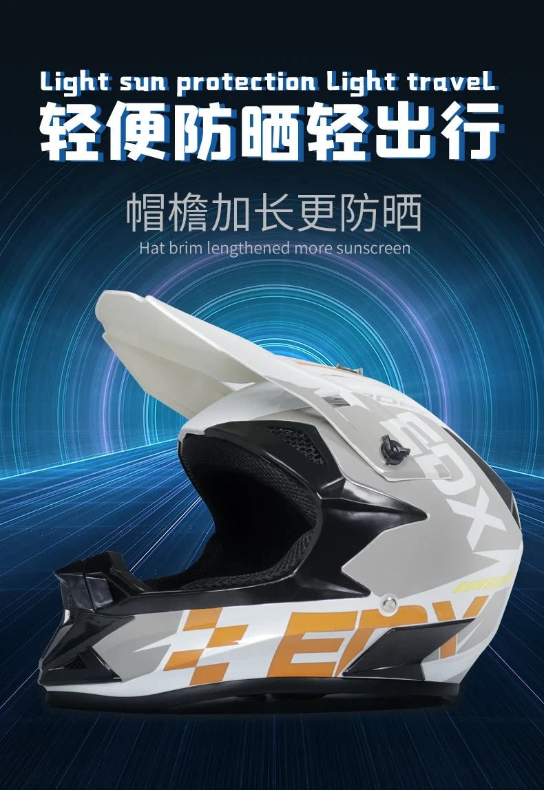 Casque de moto tout-terrain, pour motocross, ATV, dirt bike, pour course de descente, DOT - FATAONCasque de moto tout-terrain, pour motocross, ATV, dirt bike, pour course de descente, DOTAccessoires MotoFATAON