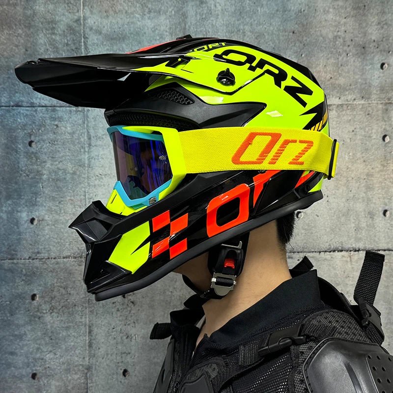 Casque de moto tout-terrain, pour motocross, ATV, dirt bike, pour course de descente, DOT - FATAONCasque de moto tout-terrain, pour motocross, ATV, dirt bike, pour course de descente, DOTAccessoires MotoFATAON