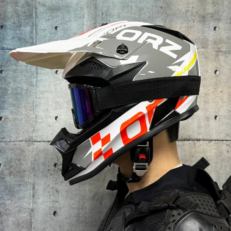 Casque de moto tout-terrain, pour motocross, ATV, dirt bike, pour course de descente, DOT - FATAONCasque de moto tout-terrain, pour motocross, ATV, dirt bike, pour course de descente, DOTAccessoires MotoFATAON